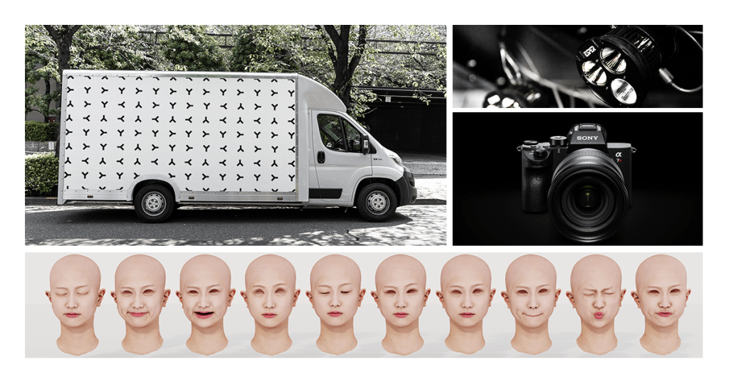Mobile 3D face-scanning van.