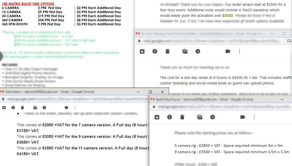 Photo Booth Bullet Time Quotes